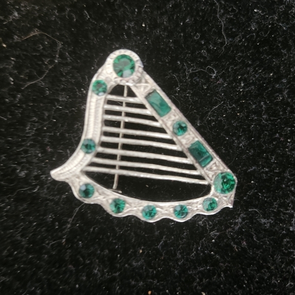 Source Unknown Jewelry - Vintage Harp brooch